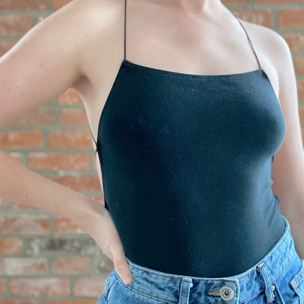 Brandy Melville Black Onesie